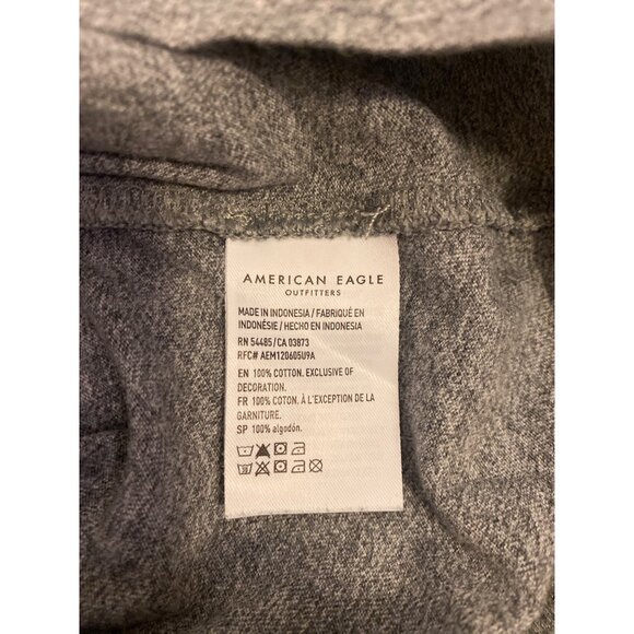 American Eagle Outfitters Super Soft Standard Fit T-Shirt Heather Gray Size L - Picture 4 of 4